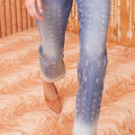 Ulla Johnson Agnes Jean in Etched Arashi Size 30 Straight Leg Butterfly Boho Photo 0