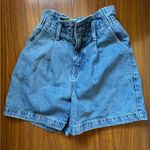 Aritzia  Wilfred Roundabout Elastic Waist Denim Bermuda Shorts Photo 1