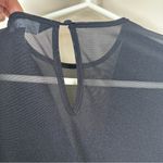 Intermix  Bodysuit Womens Small Black V-Neck Sheer Mesh Long Sleeves Photo 10