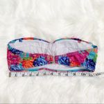 Floral Bikini Top Bandeau Removable Strap Shi Rose Photo 9