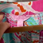 Lilly Pulitzer  Womens Elsa Silk Top Size S Long Sleeve Out To Sea Pastels Photo 1