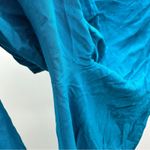 Forever 21  Blue Sleeveless V Neckline Wide Leg‎ Jumpsuit Size L Photo 5