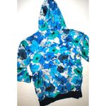 NWT New $275 Womens Adidas Stella McCartney Hood Jacket Run Pullover Blue M Flor Size M Photo 6