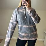 Nike : Slate Gray Tie Dye Hoodie Photo 0