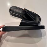 Journee Collection  Denrie Platform Chunky Black‎ Sandal Size 9 Photo 4