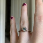 Kay Jewelers Blue Diamond Heart Ring Photo 1