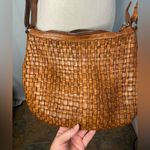 Anthropologie Vilenca Holland Brown Leather Woven Shoulder Bag/crossbody Brown Photo 3