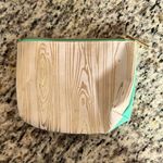 Aeries go against the grain turquoise gold and white makeup bag Photo 1