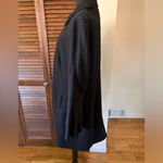INC International Concepts Ruffle Sleeve Coat Black Size XL Photo 2