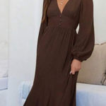 Brown maxi dress Photo 0