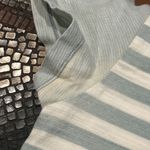 Faherty Dress Women's Small Striped Crewneck Tee Blue White Cotton *Flaws* Photo 4