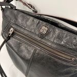 Elliott Lucca Black Round Leather Purse Photo 1