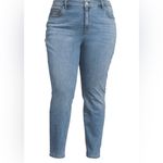 Terra & Sky Womens Jeans Size 24W Petite High Rise Skinny Jeans Distressed New Photo 5