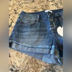 Cello Jean Shorts Mid Rise Juniors Size 1 New NWT Cuffed Roll Photo 1