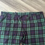 Old Navy Green and Blue Pants Black Watch Fleece Pajamas 4X Photo 2