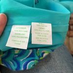Lilly Pulitzer  Teal and Blue Swirl long sleeve Dress size large Photo 4