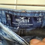 Hollister Womens Jeans 0S 24x25 Ultra High Rise Vintage Straight Ripped Stretch Photo 4