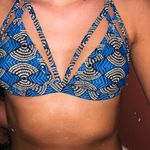 Target Blue Aztec Swim Top Photo 0