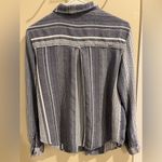 Maeve Anthropologie Size Large Chatham Chambray Blue & White Button Front Shirt Photo 1