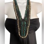 Derek Heart Black Strapless Dress with Beaded Detail Photo 2