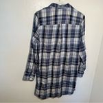 Love Tree  Shirt Dress Blue Plaid Photo 8