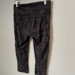 Lululemon Align Camo Capri Cropped Leggings Size 8 Black Grey Athletic Pants Photo 3