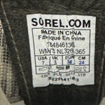 Sorel Women's Out N About Plus Leather Green Flats Sandals Size 7 Photo 6