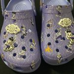 NWOT DISNEY 100th ANNIVERSARY CROCS WO SIZE 10 LAVENDER W/ DISNEY CHARACTERS Purple Photo 5