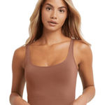 Maidenform Brand New  Women's Large Cocoa Brown Seamless Smoothing Cropped Cami Photo 0