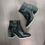 mix no. 6  Shiny Black Ankle Booties Photo 7