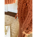 Arizona Jeans Arizona Jean Co Chunky Knit Cropped Cardigan Cozy Cottagecore Orange Pink L Photo 8