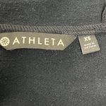 Athleta  Black Hoodie Asymmetrical Zip Jacket - Size XS - EUC Photo 5
