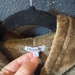 Women’s I Believe Brown Fuzzy Zip Photo 1