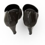 Talbots  "Emmie" Patent Leather/Suede Smoke Grey Open Toe Sandal Heels Photo 3