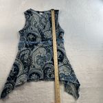 90s Y2K L Large Babydoll Top Fairycore Hot Tempered Asymmetric Boho Whimsy Fairy Blue Photo 7