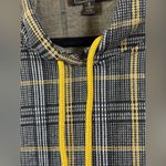 Cropped Plaid Boxy Festival Vintage Small Y2K Grunge Pullover Streetwear Black Photo 2