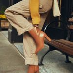 Tory Burch Twill Patched Carpenter Utility Pants | Khaki Tan | 29 Photo 0