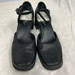 Madeline Stuart  8.5M friendship Black Leather mary Jane chunky heel shoes Photo 4