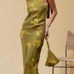 SOLEIL SOLEIL INES DRESS TULIP HAZEL SILK Green Photo 5