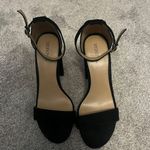 Merona Black Velvet Block Heels Photo 0