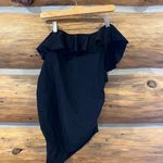 Motherhood Maternity BEACH BUMP™ RUFFLE FRONT ONE SHOULDER Swimsuit Photo 2