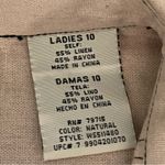 Ambiance Apparel Light Tan Shirt Dress Size 10 Photo 9