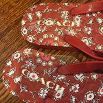 Coach  Red Floral Turnlock Sandals Photo 2