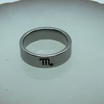 Silver Scorpio Astrology Ring Photo 3