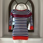 Trina Turk Striped Short Sleeve Knit Top Sweater, Size S EXCELLENT! Photo 6