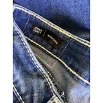 True Religion Jeans Womens 27 Blue Jennie Curvy Mid Rise Skinny Contrast Stitch Photo 5