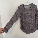 American Eagle  Soft & Sexy Plush Gray Pink Camo Camouflage Long Sleeve Tee Top Photo 7