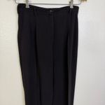 Jil Sander Wool Blend Trouser Pants Womens 28x30.5 Pleated Cuffed Career ALTERED Photo 2