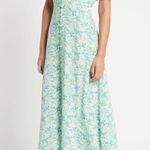 Faithfull the Brand Green Floral Midi Dress Photo 2