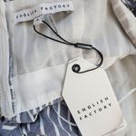 English Factory NWT English Factor Blue & White Striped Peplum Tank Top (L) Photo 8